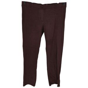Betabrand womens XXL Long brown pull on stretchy business casual pants